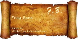 Frey Bene névjegykártya